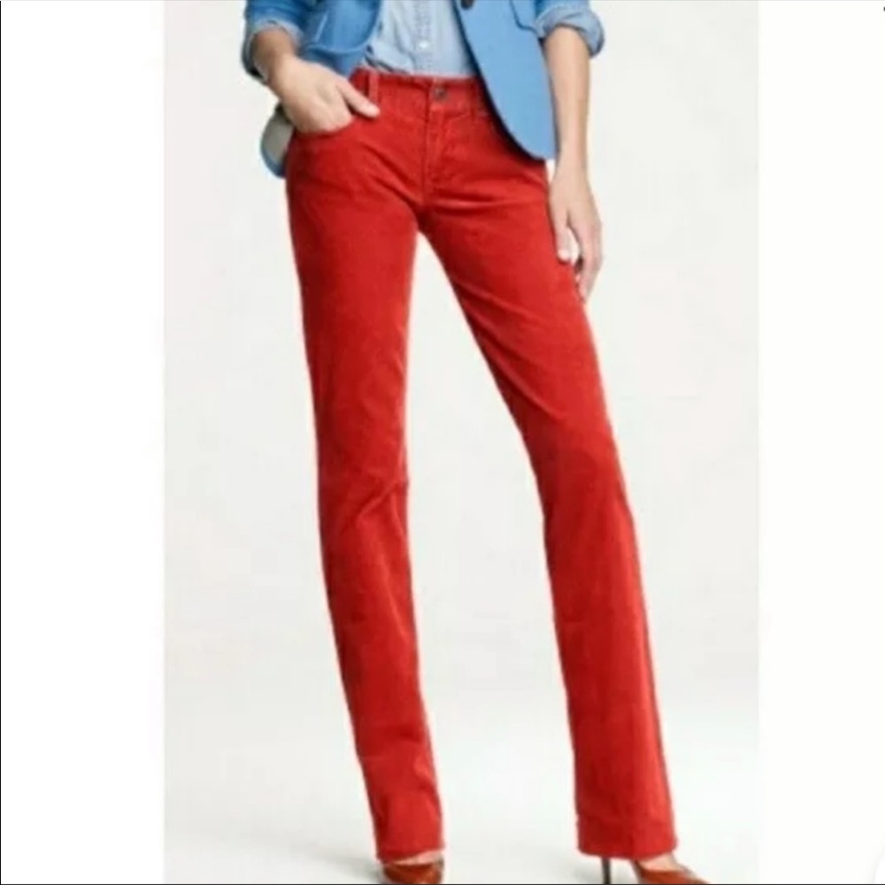 J. Crew Low Fit Salmon Corduroy Pants